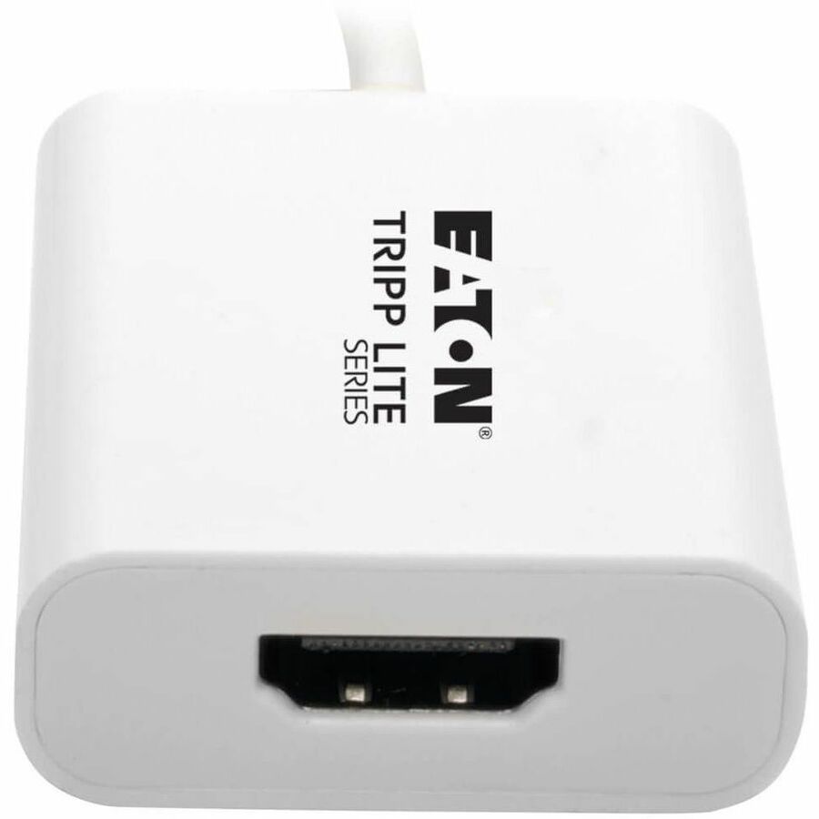 Eaton Tripp Lite Series USB 3.2 Gen1 Type-C to HDMI 4K Adapter with Alternate Mode - DP 1.2, White Eaton Tripp Lite Series USB 3.2 Gen1 Type-C to HDMI 4K Adapter with Alternate Mode - DP 1.2, White